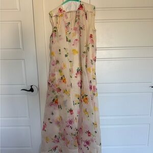 Aje Floral Maxi Dress - Cream and Pink
